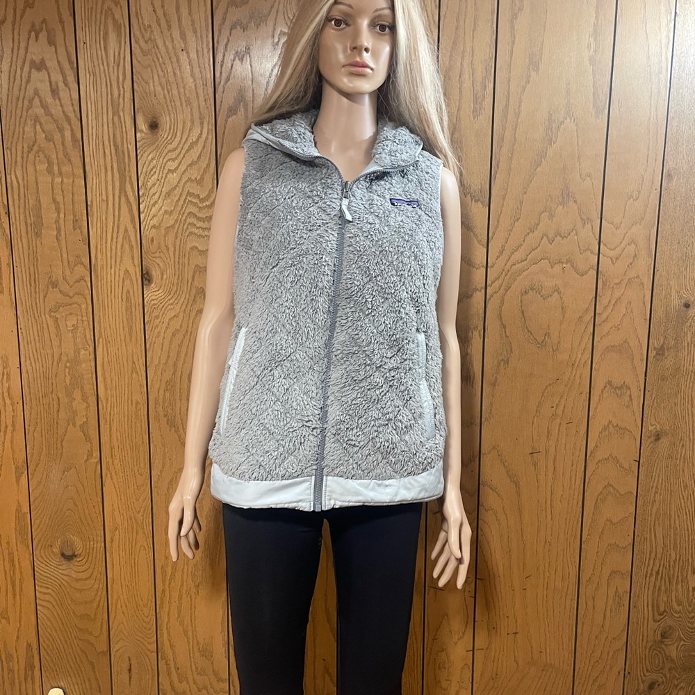 Patagonia" Vest Los Gatos -Hooded-Reversible-Gray - Picture 3 of 16